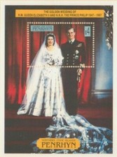 Penrhyn 1997 - Golden Anniv Queen Elizabeth II & Prince Philip- Mini Sheet - MNH