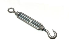 New Turnbuckle Fencing Wire Rope Tensioner Strainer Hook - Eye M10 Bzp - Onestop