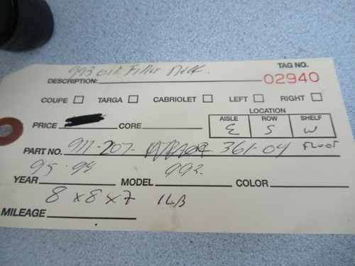 Porsche 993 Öl Einfüllstutzen Mit Kappe 993 207 361 04 @FL - Bild 7 von 7