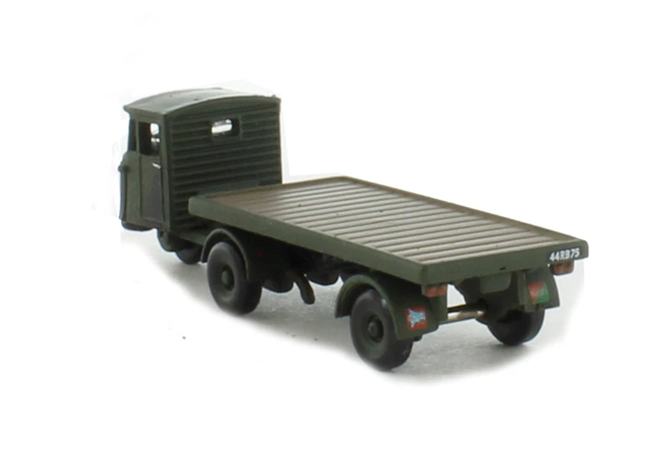 Oxford N Gauge 1/148 Scammell Mechanical Horse RASC Flatbed Trailer NMH017 - Image 2 of 4