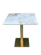Gold Table Base Steel Legs Heavy Duty Bar Dining Lounge Height Restaurant Cafe