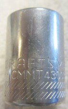 1/2" Craftsman Standard Socket 6-Point 3/8" Drive CMMT43003 tool VTG tool
