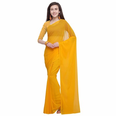 plain saree for party