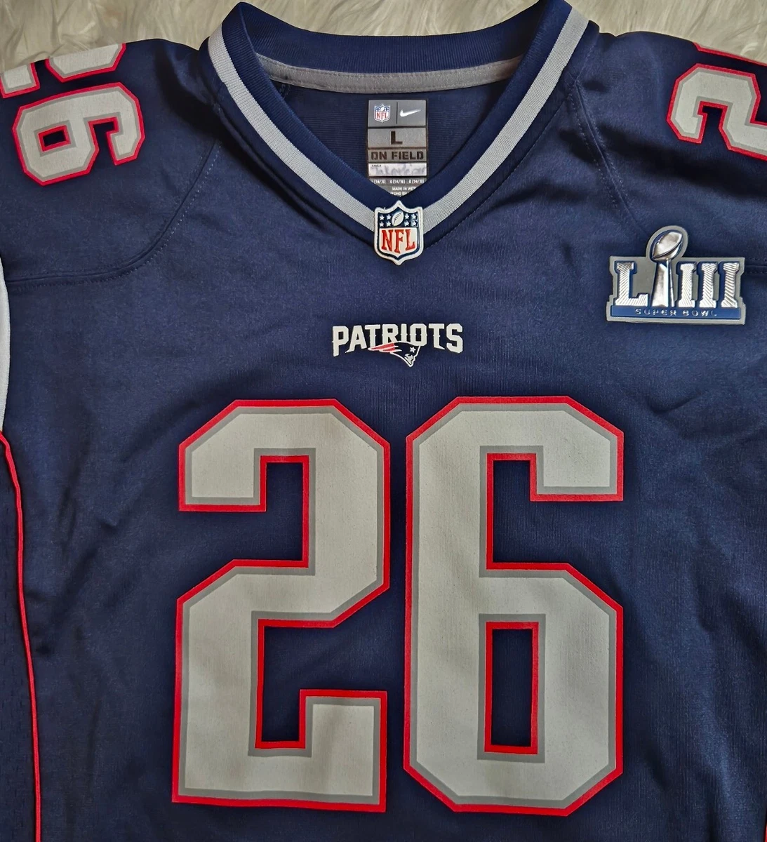 Nike New England Patriots No26 Sony Michel Camo Youth Stitched NFL Limited 2019 Salute to Service Jersey