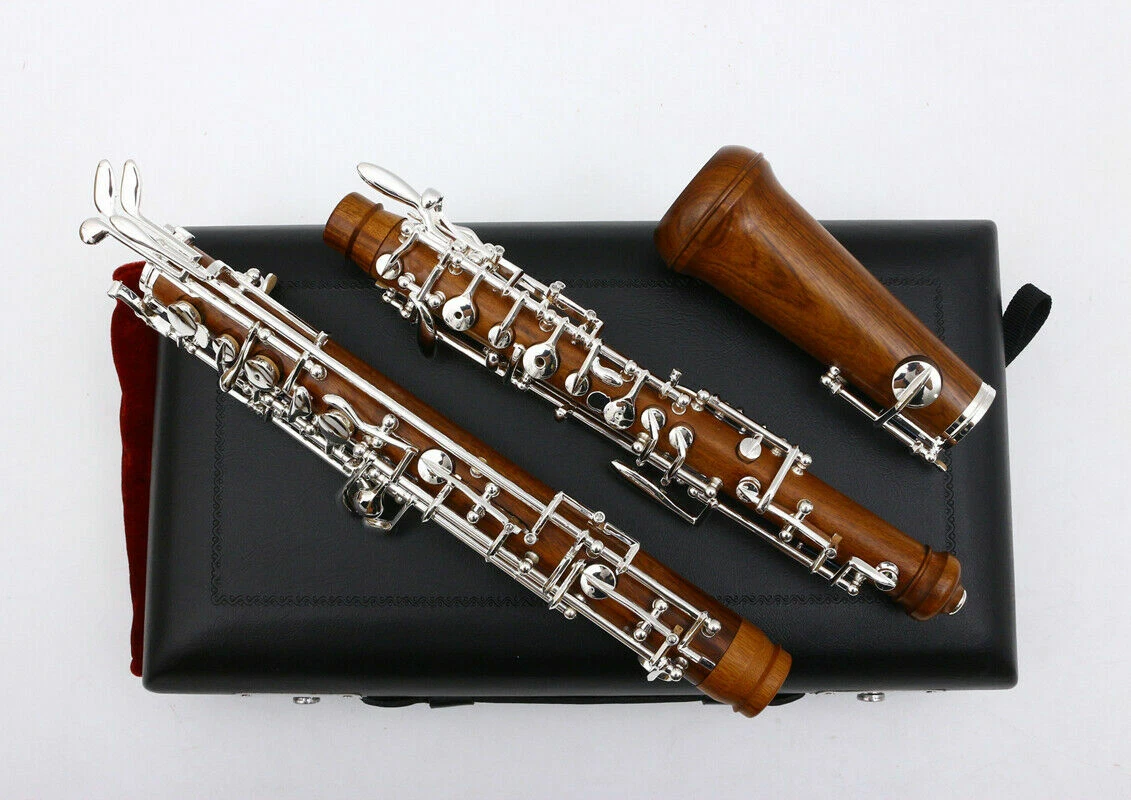 Yinfente oboe Nice Sound C key Rosewood Body 3rd Octave left F Key Silver Plated