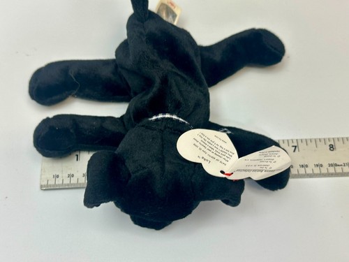 Luke the Black Labrador Dog Birth June 15 1998 Plush Toys Ty Beanie Baby Retired - Picture 16 of 19