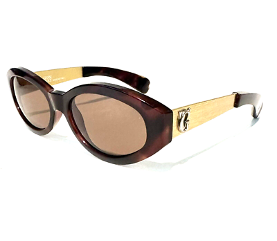Vintage Gianni Versace Sunglasses 461A Brown And Gold New | eBay display picture 1