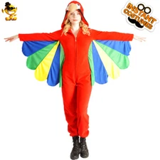 Women Parrot Costume Adult Cosplay Parrot Jumsuit for Role Play Party