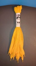 J. America Sport Laces. 12 PC. 32" Long. Yellow Gold W White Ticking. RN 101475