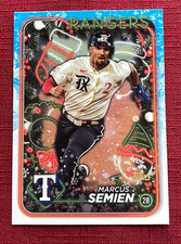 JOHN'S DEALS - US - 2024 MARCUS SEMIEN TEXAS RANGERS TOPPS HOLIDAY H116