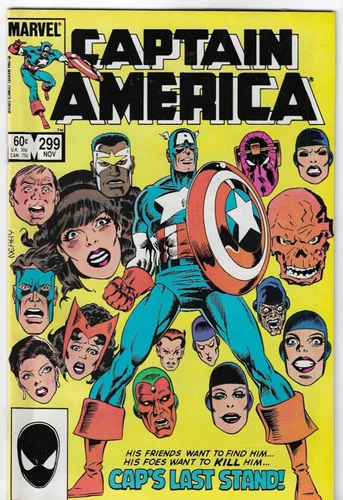 CAPTAIN AMERICA # 299_CAPS LAST STAND_BRONZE AGE_MARVEL COMICS_VERY FINE