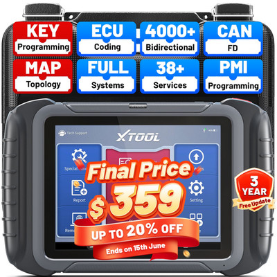 XTOOL D8 Auto Bidirectional Scanner Full System Diagnostic ECU Coding Topology