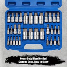 33pcs Hex Bit Socket Set 14 38 And 12 Drive Sae Metric Allen Socket 33pcs Hex Bit Socket Set 14 38 And 12 Drive Sae Metric Allen Socket