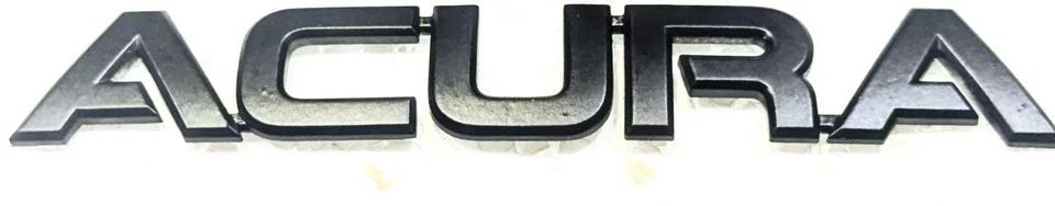 Conjunto de emblema placa de identificação porta-malas traseiro Acura TL preto fosco 2004-08  - Imagem 4 de 4