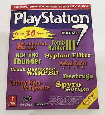 PlayStation Prima s Unauthorized Strategy Guide Vol. 7 (1999) Covers 30 Games