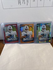 3- TJ Sanders 2025 Panini Prizm Rookie Orange /249 Red /149 /200 RC Bills #338