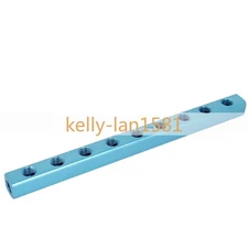 1/4BSP 9-Way 12 Ports Air Pneumatic Pipe   Aluminum ManifoldBlockSplitte *iz