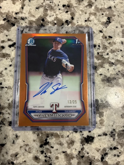 2026 Bowman Caden Scarborough 1st Bowman Orange Autograph /25
