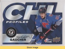 2021-22 Upper Deck CHL Profiles Nathan Gaucher #PR-3 READ 0ma5
