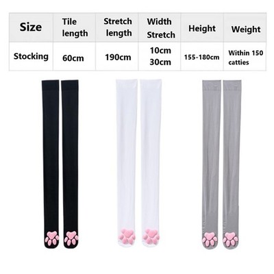 Cat Paw Socks Kawaii 3D Cat Claw Women Stocking Lolita Paw-Pad Thigh High So-$6