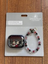 Image of Shanghai Disneyland AirPods Pro 2 Case Mickey/Minnie Mouse Charm Bracelet Disney
