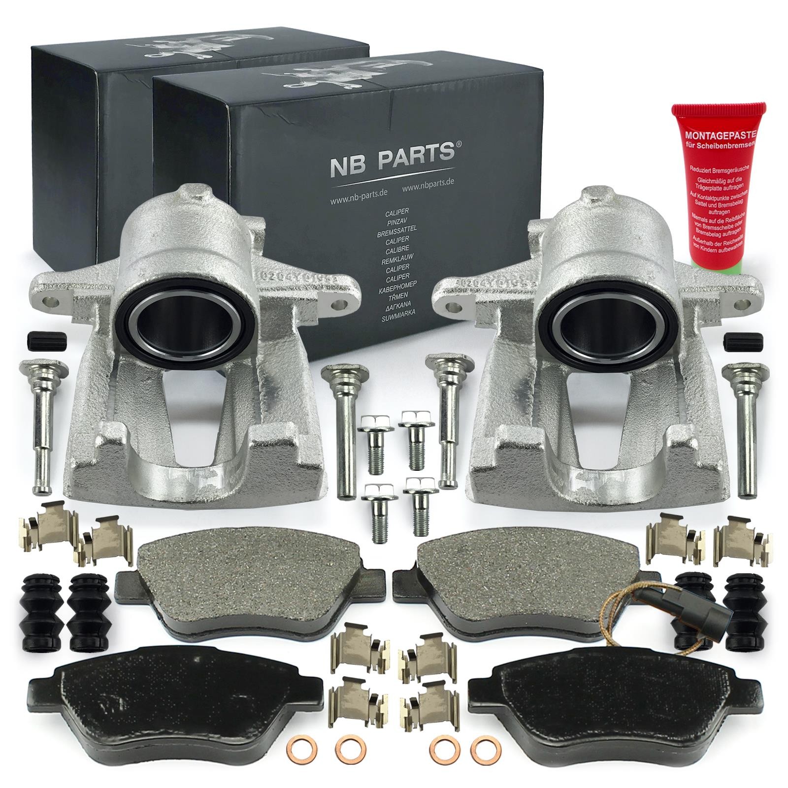 Brake Calipers Brake Pads Front for Alfa Romeo Mito Fiat 500 Doblo Fiorino Punto