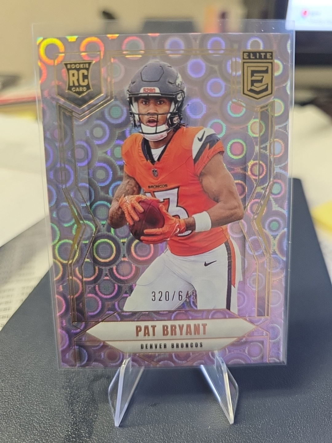 2025 Panini Donruss Elite - Rookies Pat Bryant #192 Lavender Pyramids /649 (RC)