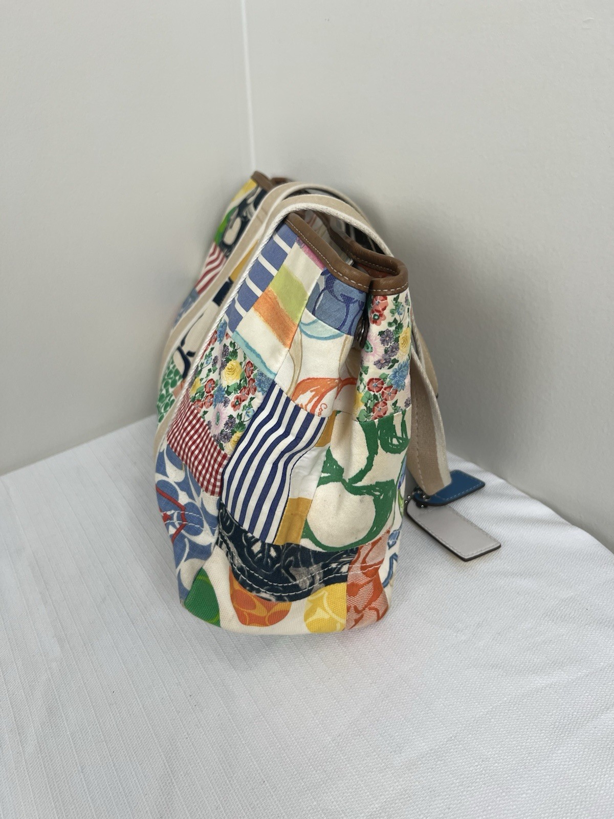 Coach Hampton Spring Patchwork Multi-color Dual H… - image 7