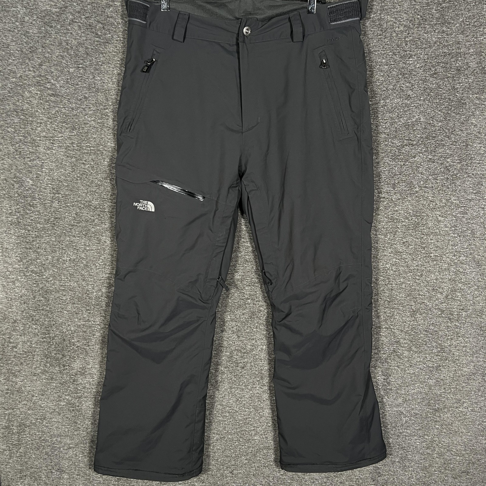The North Face HyVent Ski Snow Pants Mens XL Black Waterproof Insulated Warm