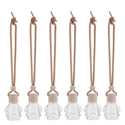 6pcs Auto hängen Parfümflasche leer 8ml Auto Hanging Aromatherapy Flaschen