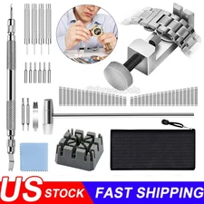 Metal Adjustable Watch Band Strap Bracelet Link Pin Remover Repair Tool Kit USA