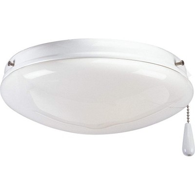 Progress Lighting P2602 11 AirPro Ceiling Fan Light Kit Opal White 2 Light Fi...