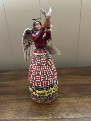 2006 Jim Shore Heartwood Creek May Peace Fill Your Heart Angel w/ Dove Boxed