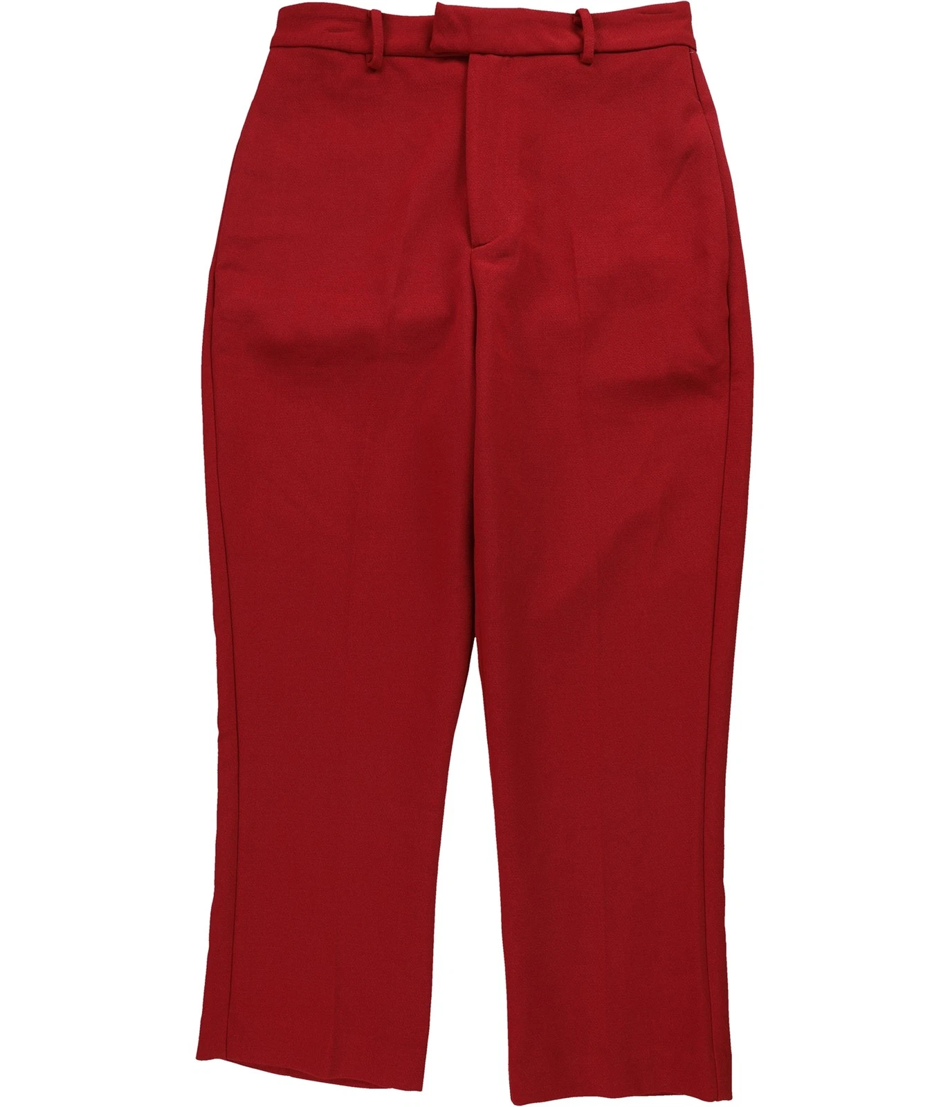 Line & Dot Womens Solid High Rise Tapered Cropped Capri Casual Pants, red, L
Opens in a new window o