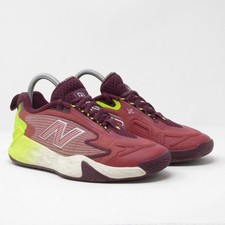 New Balance Womens Fresh Foam X CT-Rally Tennis Shoes Burgundy Yellow Size 6.5 B
