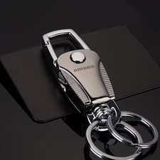 Heavy Duty Stainless Steel Keychain Bottle Opener Belt Clip Car Key Ring Men Car