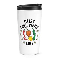 VerrüCkte Chilli Pfeffer Damen Stars Reisetasse Tasse Mutter Tag Freundin Lustig