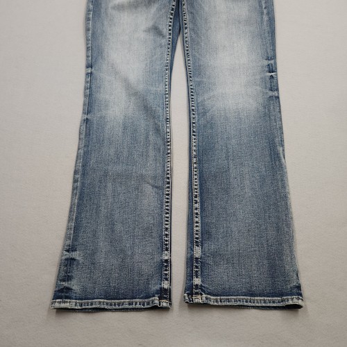 BKE Buckle Jeans Herren 34x34 Blau Jake Bootcut Distressed Schnurrhaare Denim Hose - Bild 5 von 14