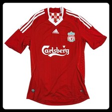 Adidas Carlsberg 2008 Liverpool FC Soccer Jersey Men SMALL Red "This Is Anfield"