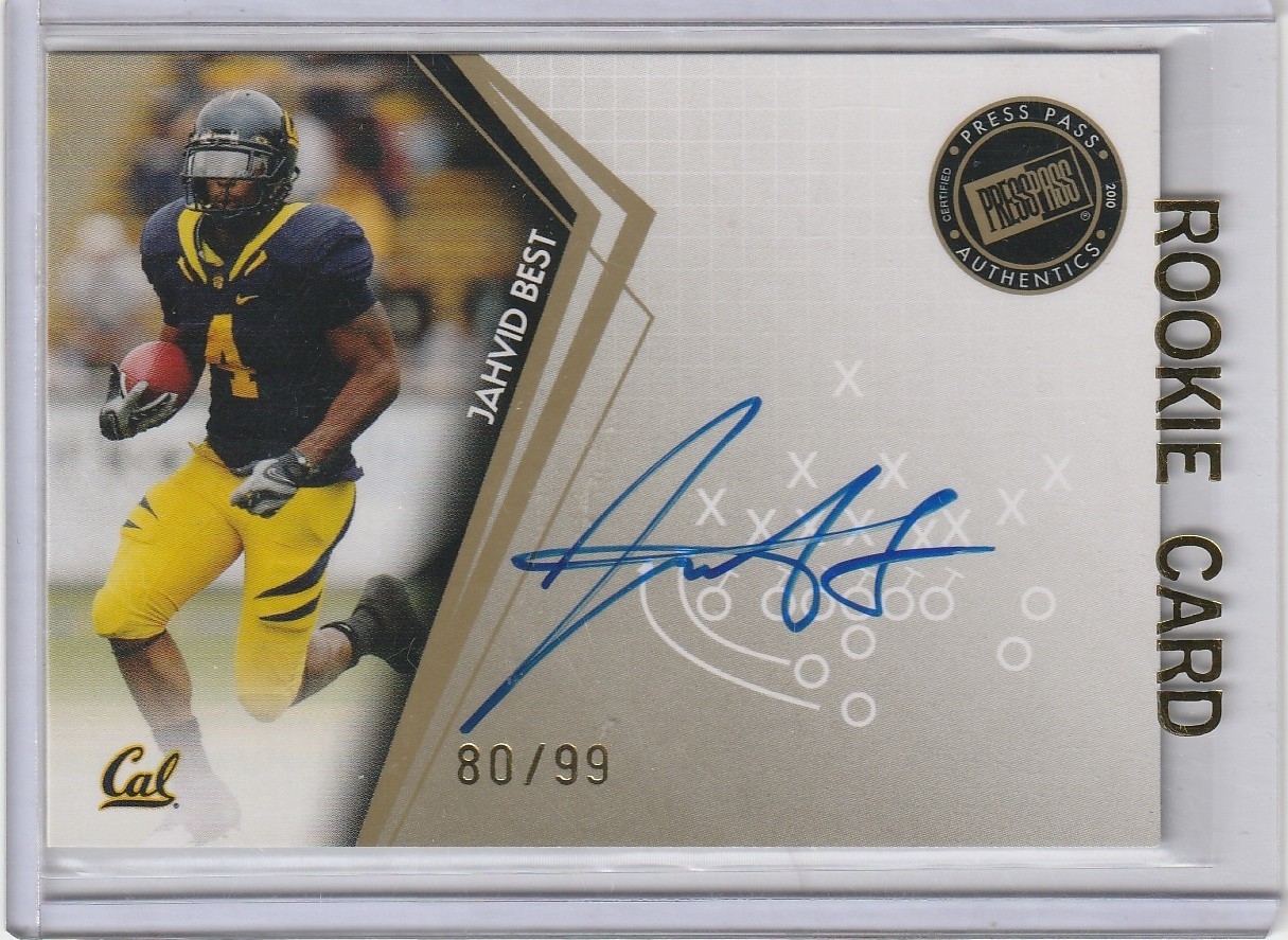 Jahvid Best Topps Prime #70 Retail Bronze