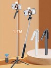 170 cm ausziehbarer Selfie Stick mit Stativ und Aufhelllicht für Billig24