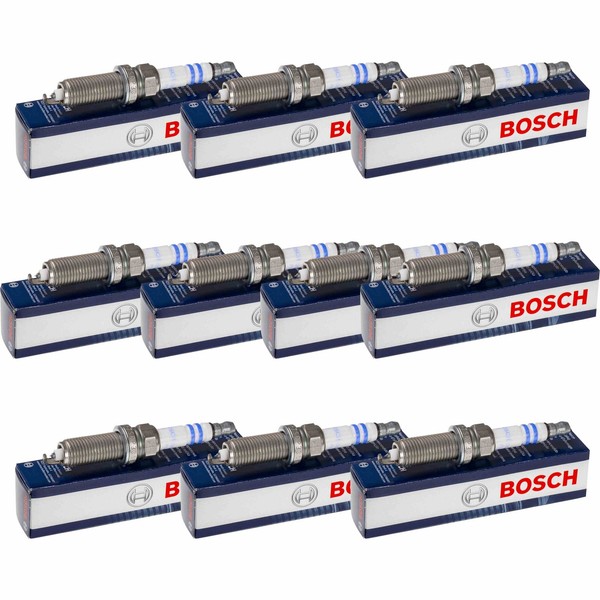 10X Bosch ZüNdkerze Doppelplatin FüR Nissan Qashqai +2 I J10 JJ10 1.6 Renault-image