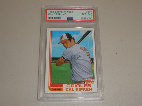 1982 Topps Traded #98T Cal Ripken Jr Rookie RC PSA 8 NM-MT