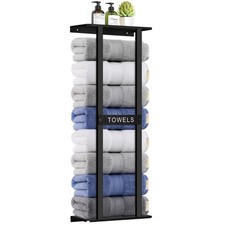 Bathroom Towel Storage Rack, Wall Mounted Bathroom Towel Rack, 30 inch Heavy ...