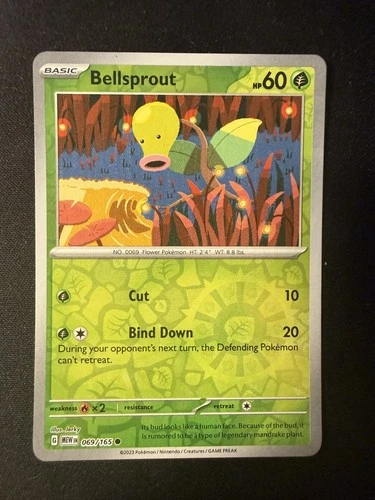 Bellsprout 069/165 Reverse Holo SV 151- Pokemon Card