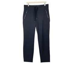 Athleta Headlands Hybrid Pant Black Pull On Pockets Drawstring Size 16
