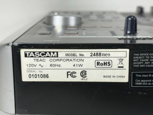 TASCAM 2488neo Digital Portastudio 24-track / 24-bit Recording Workstation - Picture 24 of 24