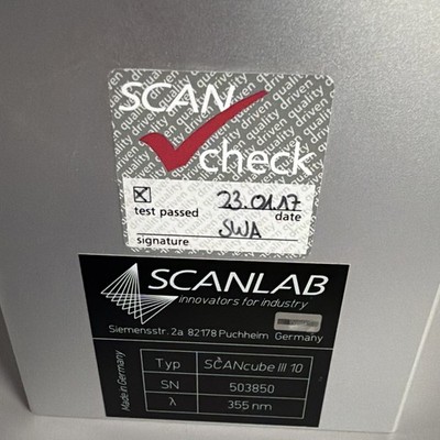 SCANLAB SCANcube III 10 355nm