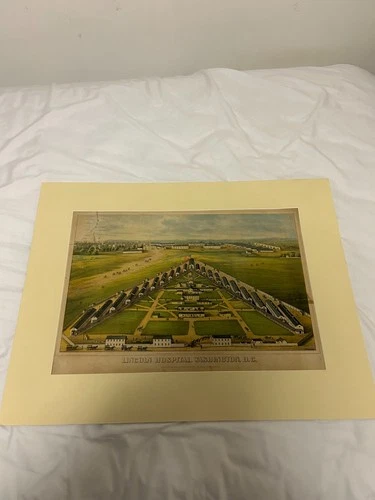Large Magnus Civil War Hospital Lithograph Print
