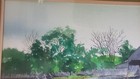 Vintage 1984 SIGNED Fairman ORIGINAL WATERCOLOR PAINTING  Rustic Barn Scene — photo 3